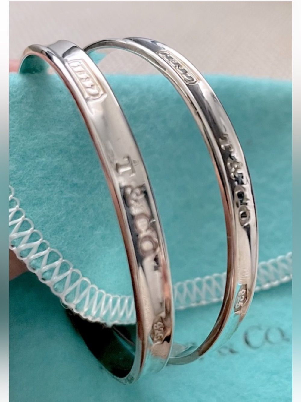 Tiffany & Co. Sterling Silver-Earrings Read below details. Vintage late 1990’s.